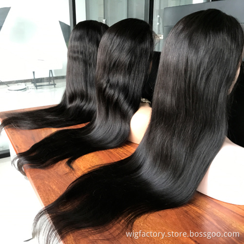 Own factory low cost natural and smooth kinky curly lace wig,  13*4 lace frontal kinky wig human hair